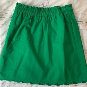 Green J Crew Skirt